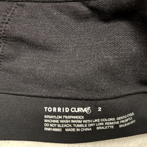 Torrid Racerback Bralette- no tags but never wore. - Picture 3 of 3